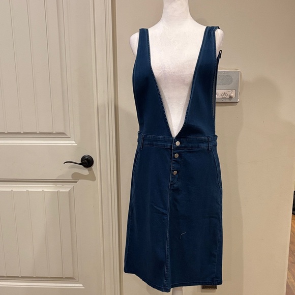 Boheme Dresses & Skirts - Boheme Deep V-Neck Blue Dress